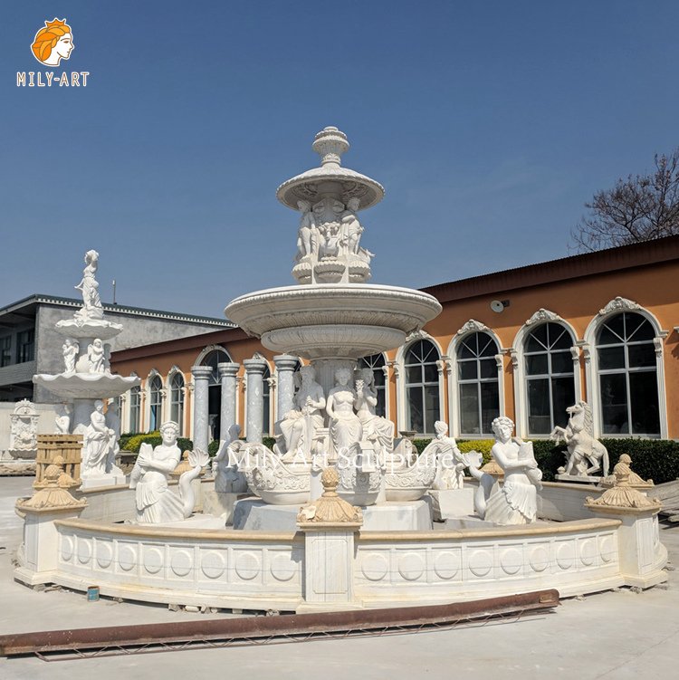 Natural Stone Marble Figure Water Fountain supplier