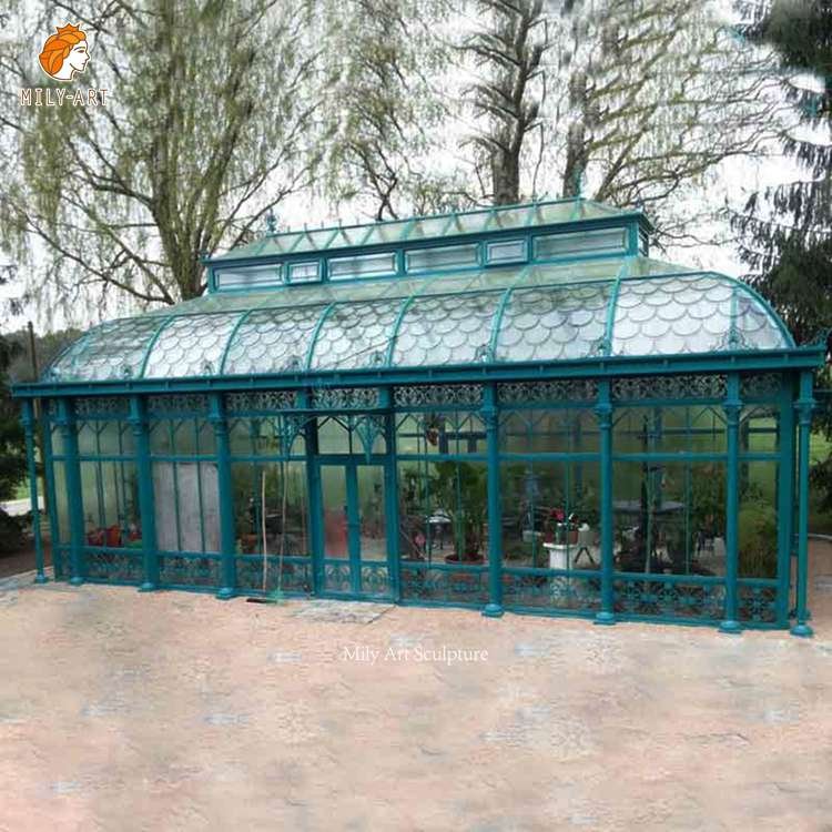 Large Outdoor Green Wrought Iron Gazebo Decorative Frame for Sale