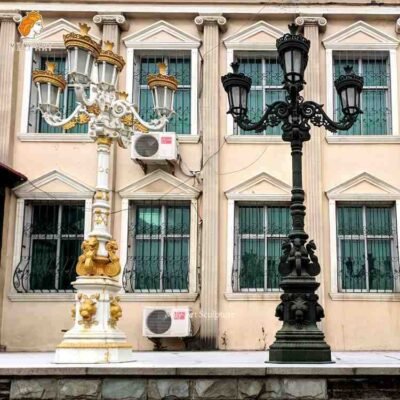 large outdoor street decorative casting iron lamps for sale