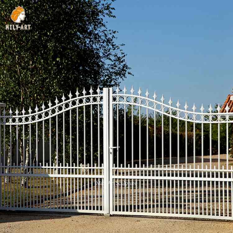 luxury modern manor wrought iron gate 2