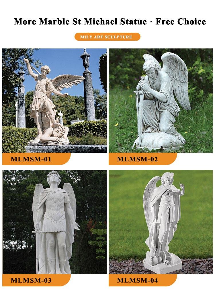 different marble st Michael statue for sale-Mily Statue