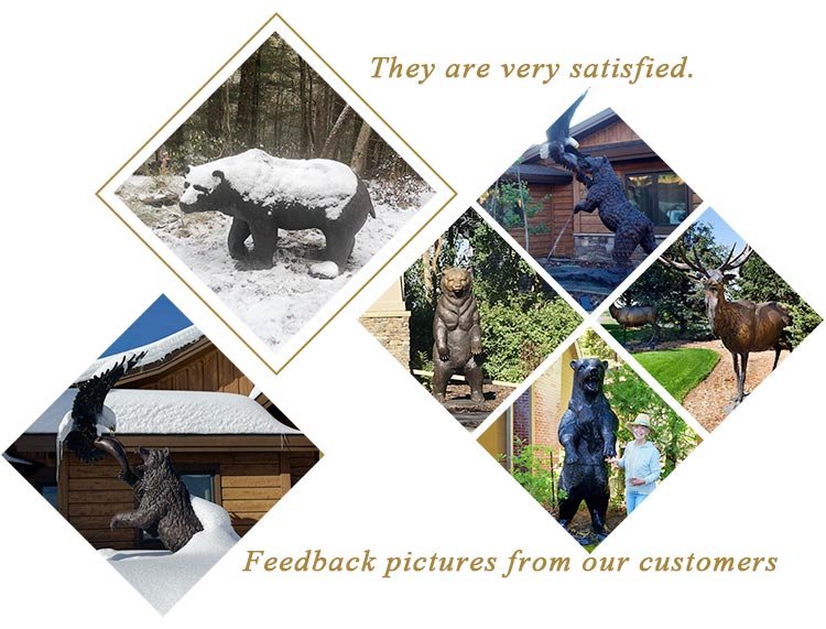 feedback of bear lawn ornaments mily sculpture