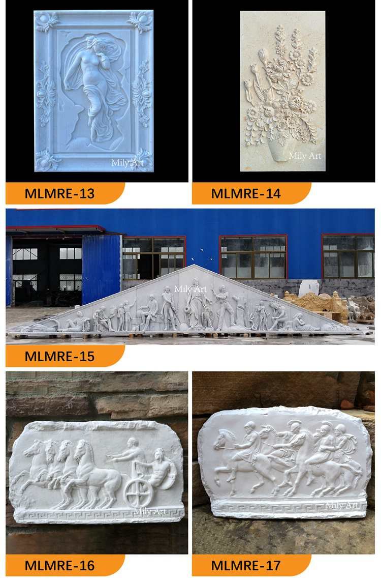 3d hand carving marble greek achilles and priam relief art wall decor wholesale 3.3