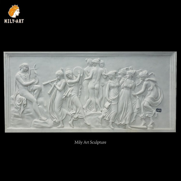 3d hand carving marble greek achilles and priam relief art wall decor wholesale 4