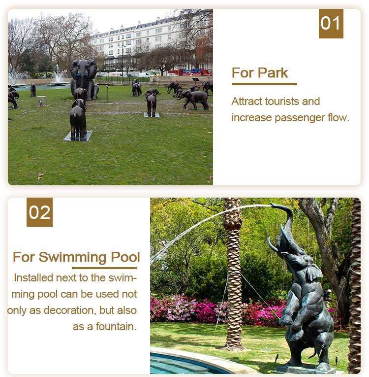 large bronze elephant statue modern outdoor garden decor factory supplier 2.1