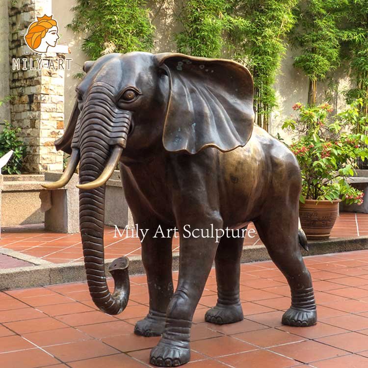 large bronze elephant statue modern outdoor garden decor factory supplier 3