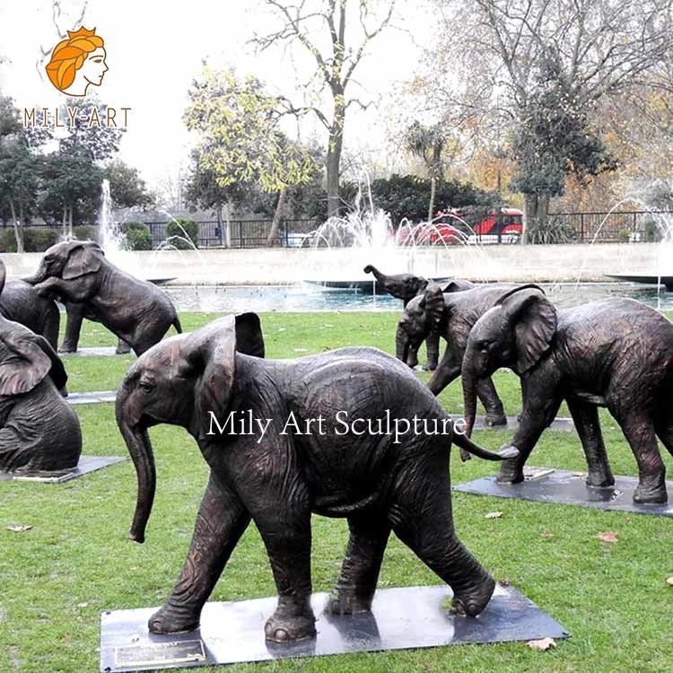 large bronze elephant statue modern outdoor garden decor factory supplier 5