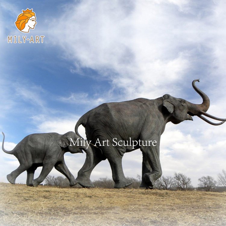 large bronze elephant statue modern outdoor garden decor factory supplier