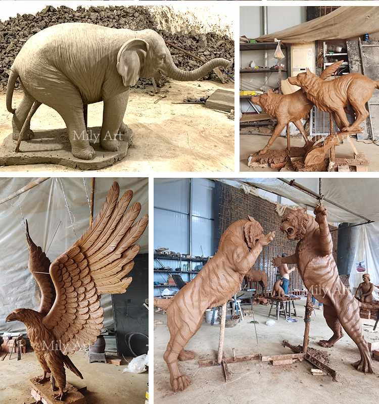 large casting bronze tiger statue lifelike outdoor decor for sale 2.2