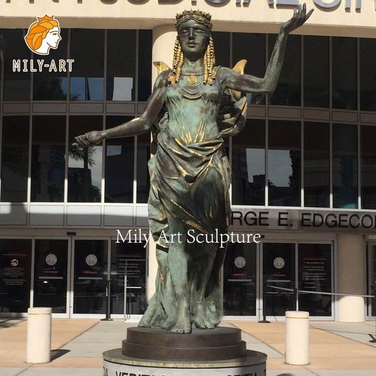 Life Size Bronze Lady Justice Statue Outdoor Greek Art Replica Factory  Supplier MLBS-026 - Milystatue