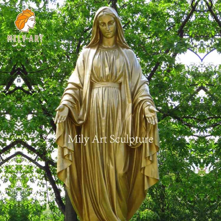 life size outdoor casting bronze mother mary statue factory supplier 5