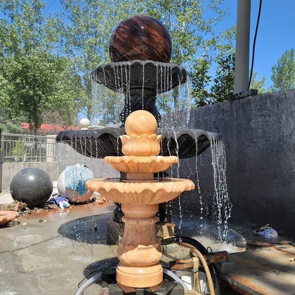 marble ball fountain detail1