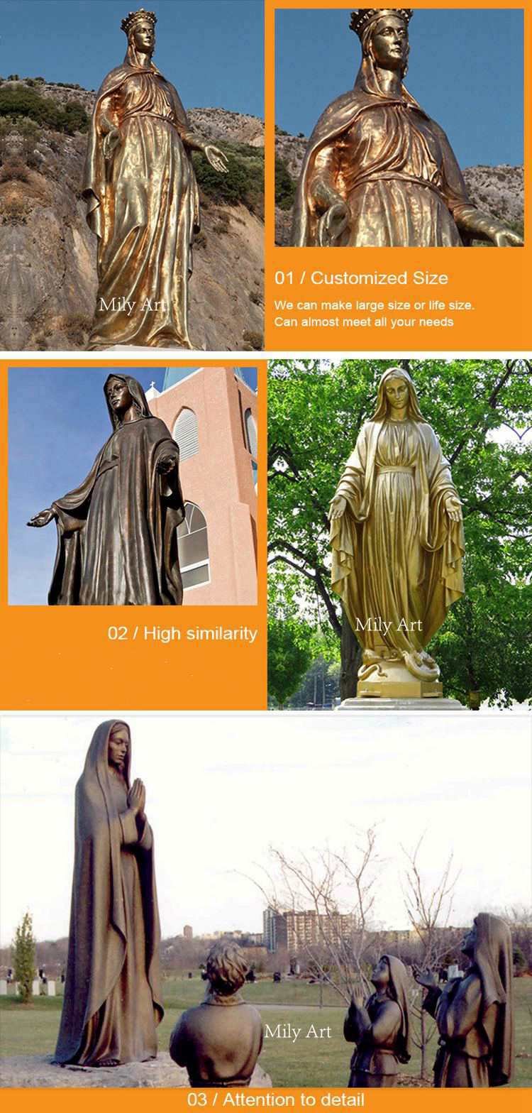 custom made bronze mary statue for sale-Mily Statue
