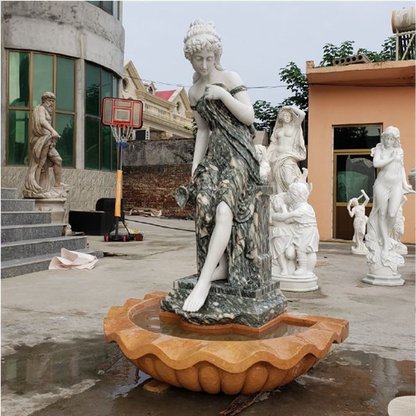 marble figure fountain
