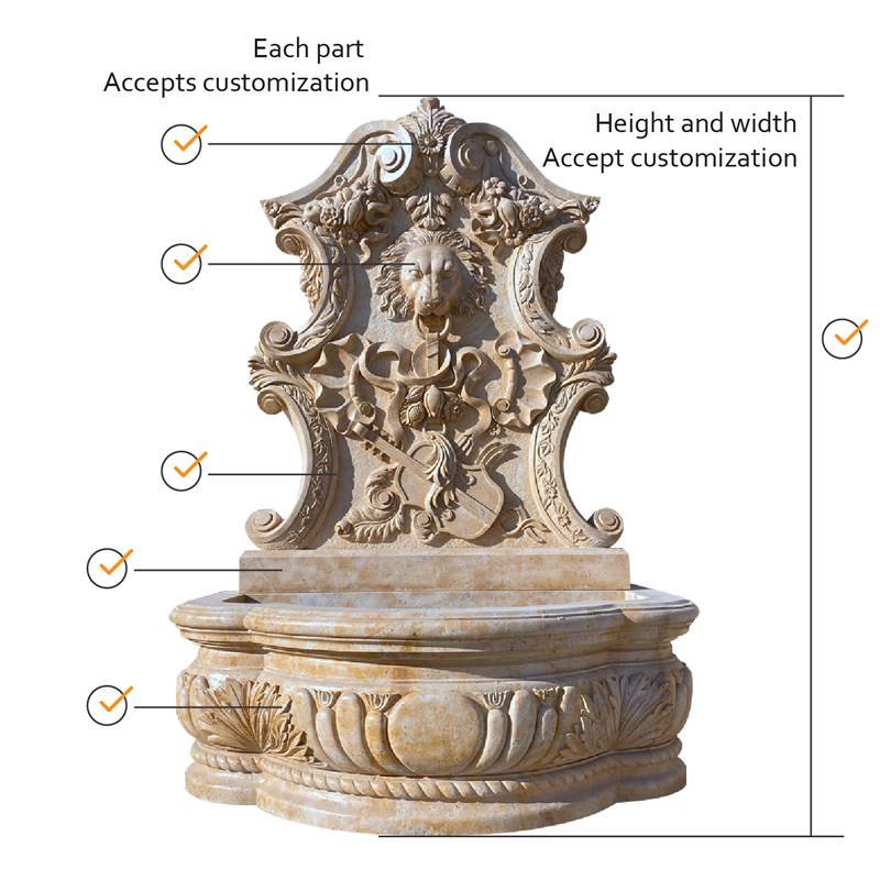 marble wall fountain design