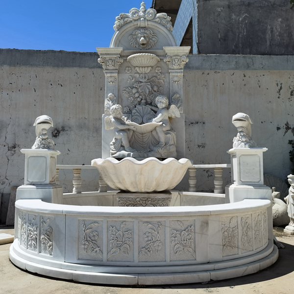 marble wall fountain detail 1