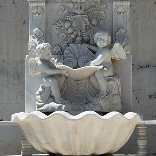marble wall fountain detail 2