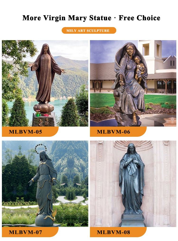 more bronze outdoor mary statue for sale-Mily Statue