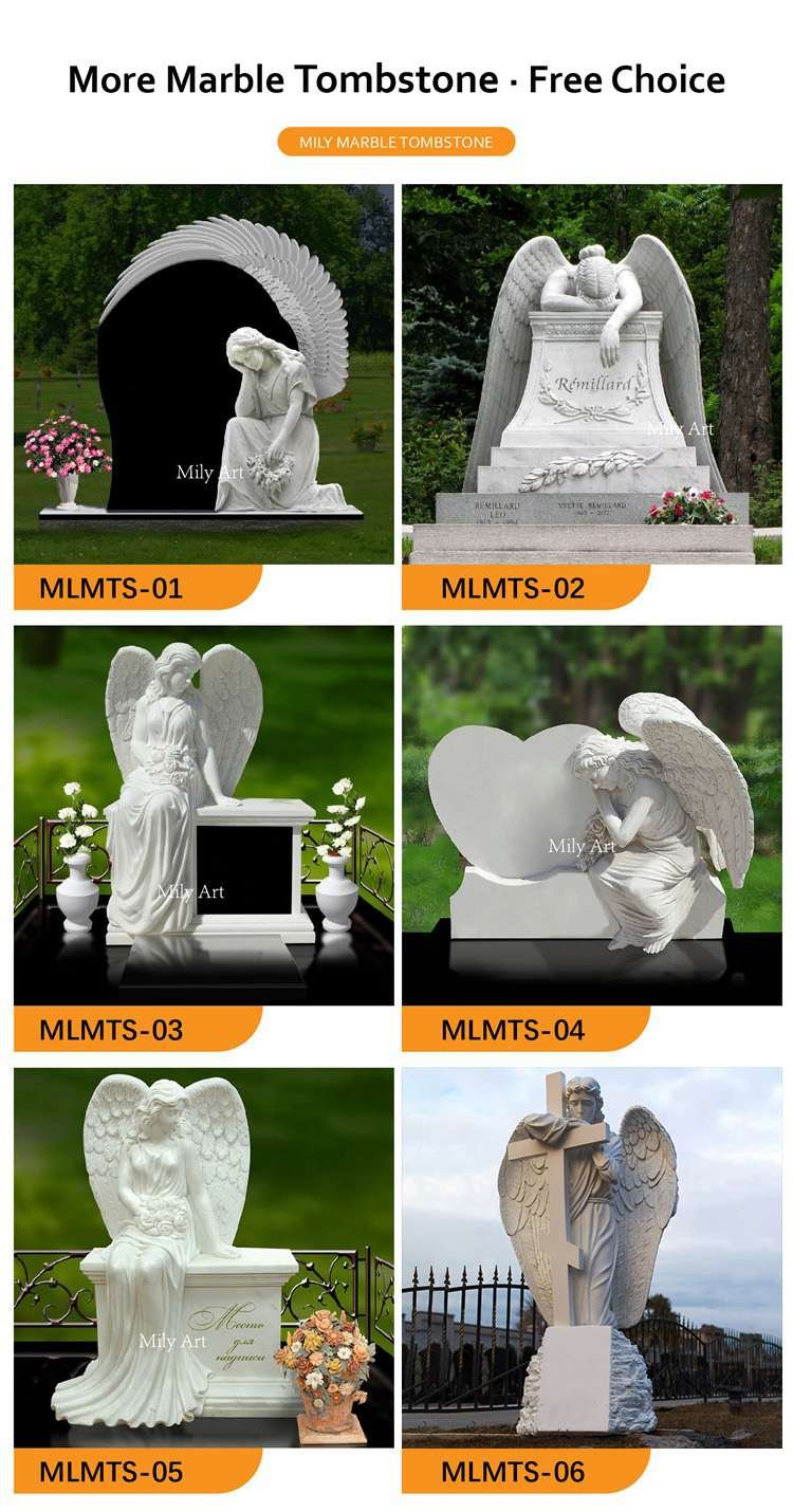 1.1headstone with angel mily sculpture
