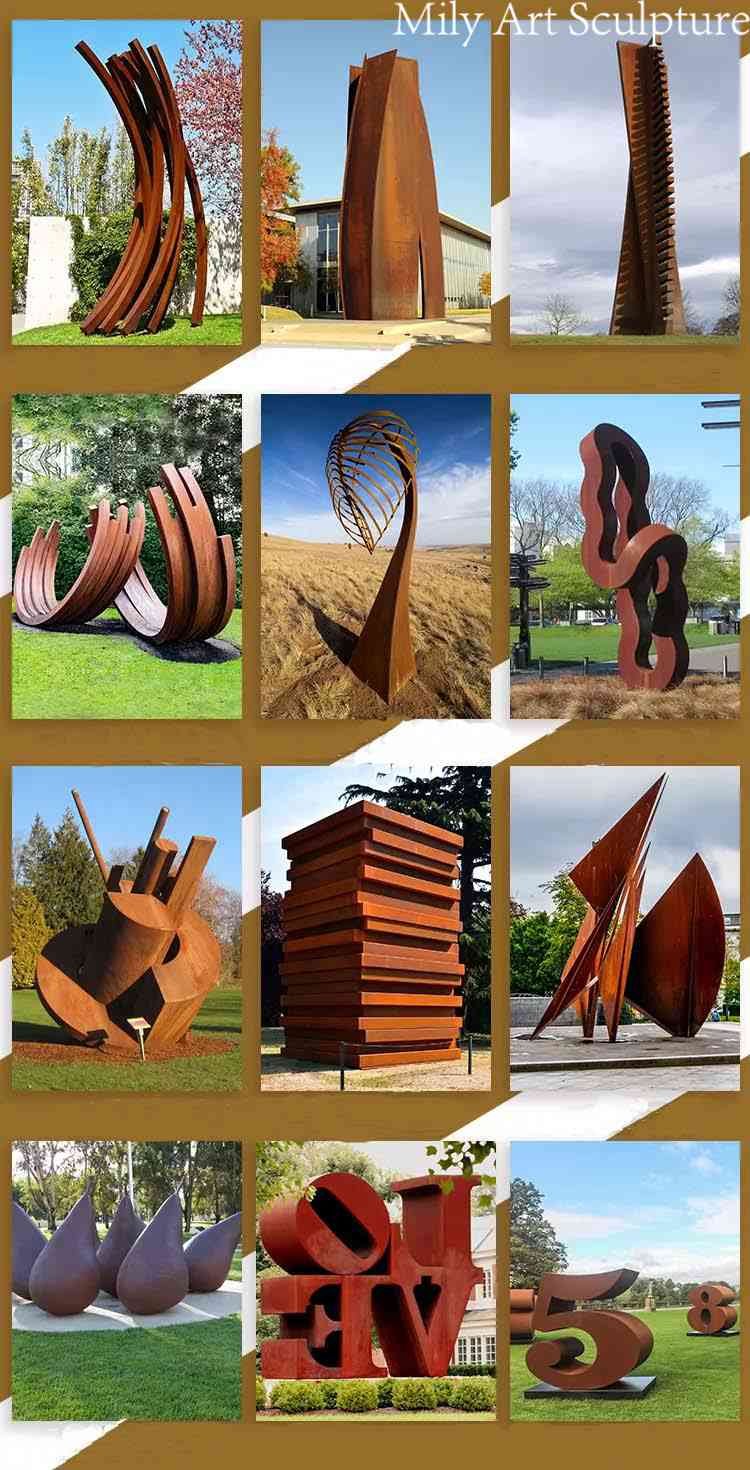 2.1corten sculpture mily sculpture