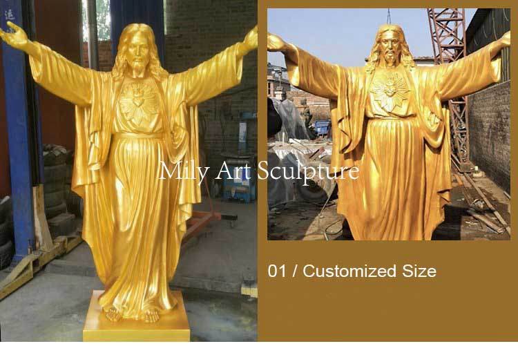 3.11custom made jesus mily sculpture