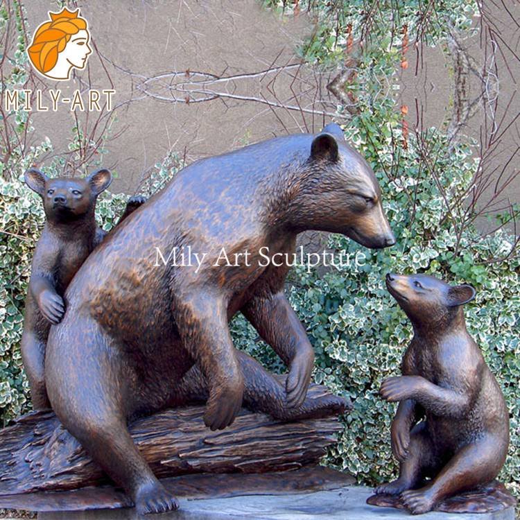 4.bear lawn ornaments mily sculpture