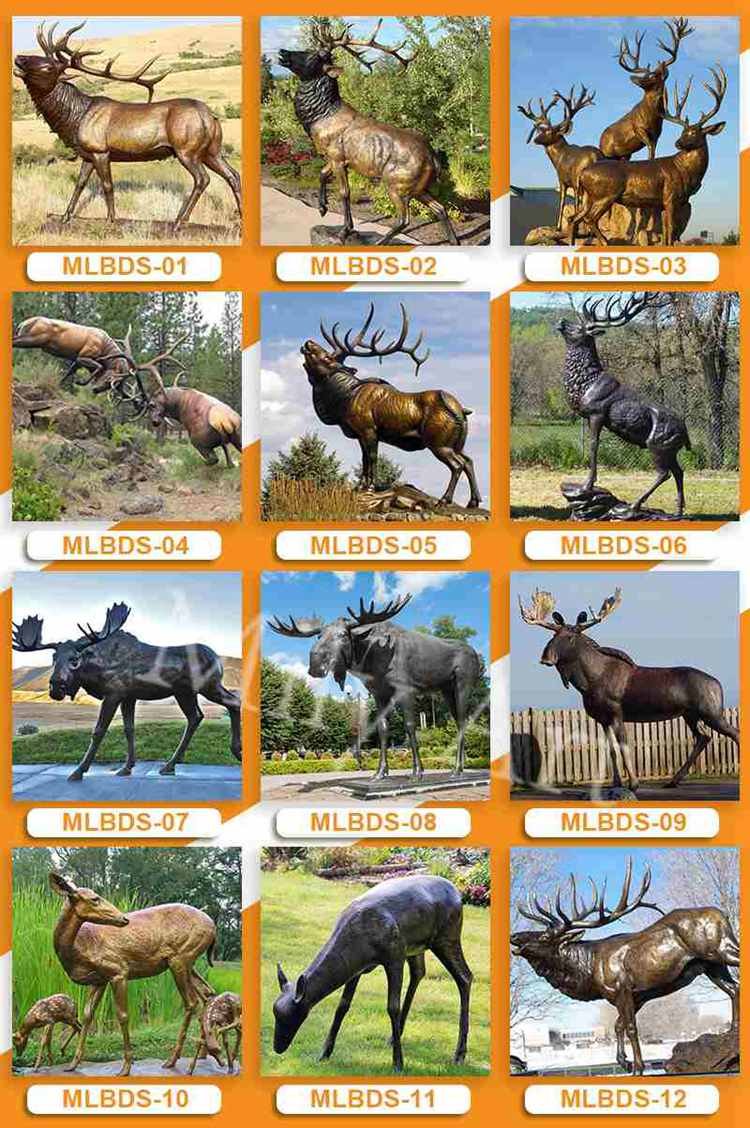 more bronze deer products mily sculpture