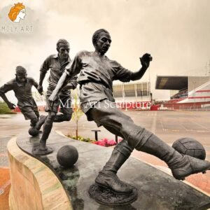 bronze sports statues mily sculpture