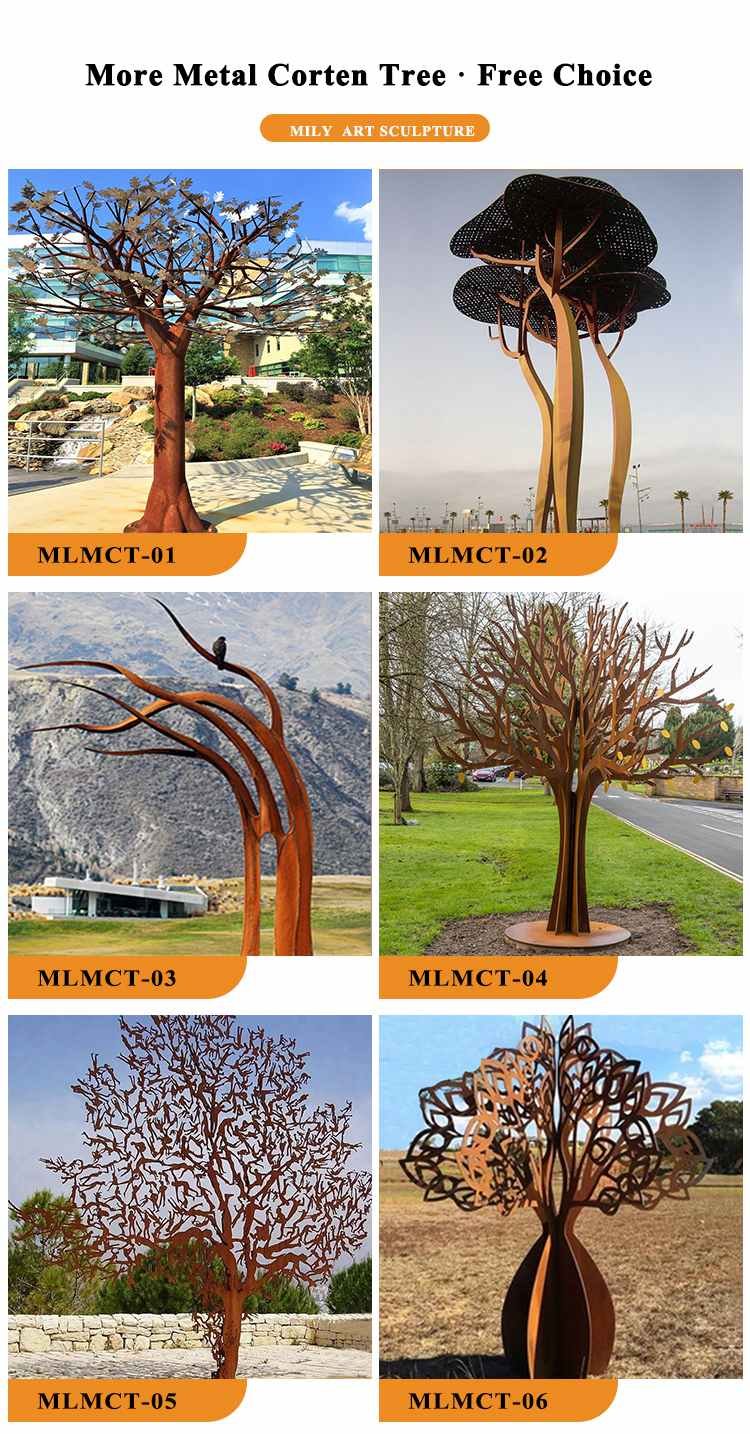customization for the corten tree -Mily Statue