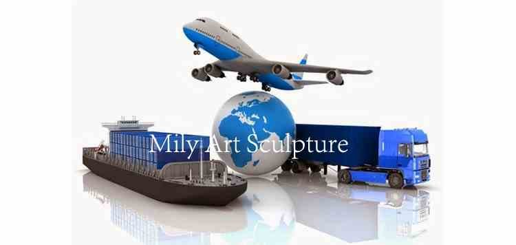 shipping of metal sculpture mily sculpture