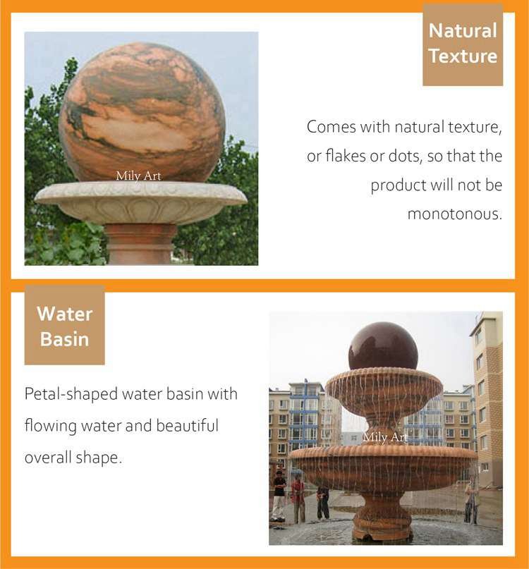1.2details of stone ball water feature mily sculpture