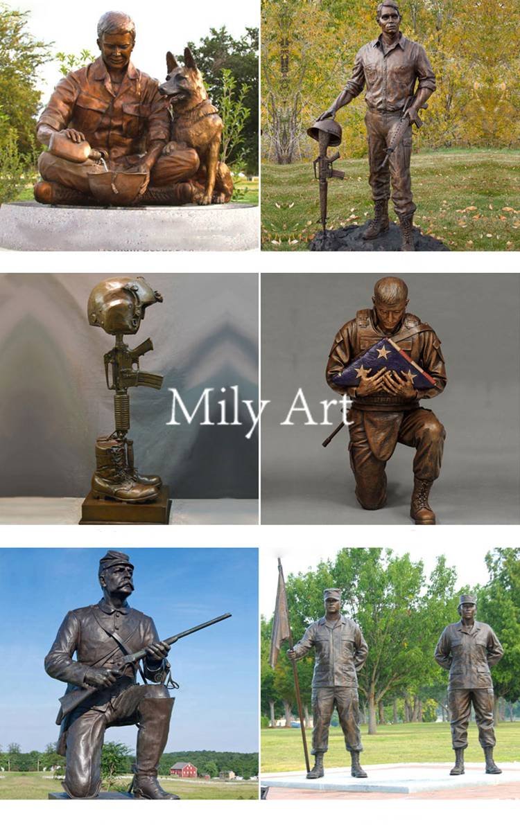 2.2.bronze soldier statue for sale mily sculpture