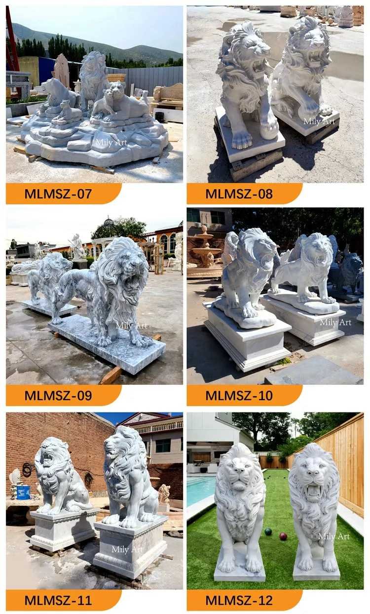 2.2marble lion statue for sale mily sculpture