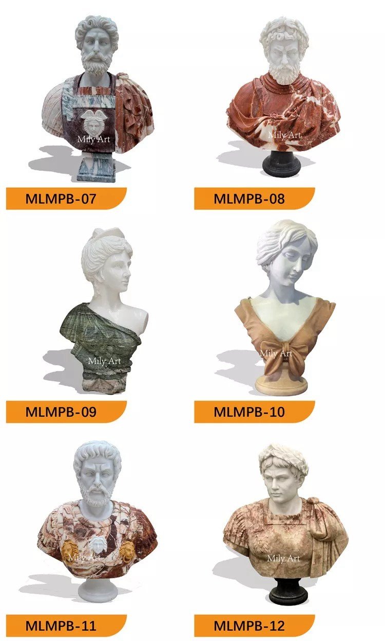 2.2more types of marble bust sculpture mily sculpture