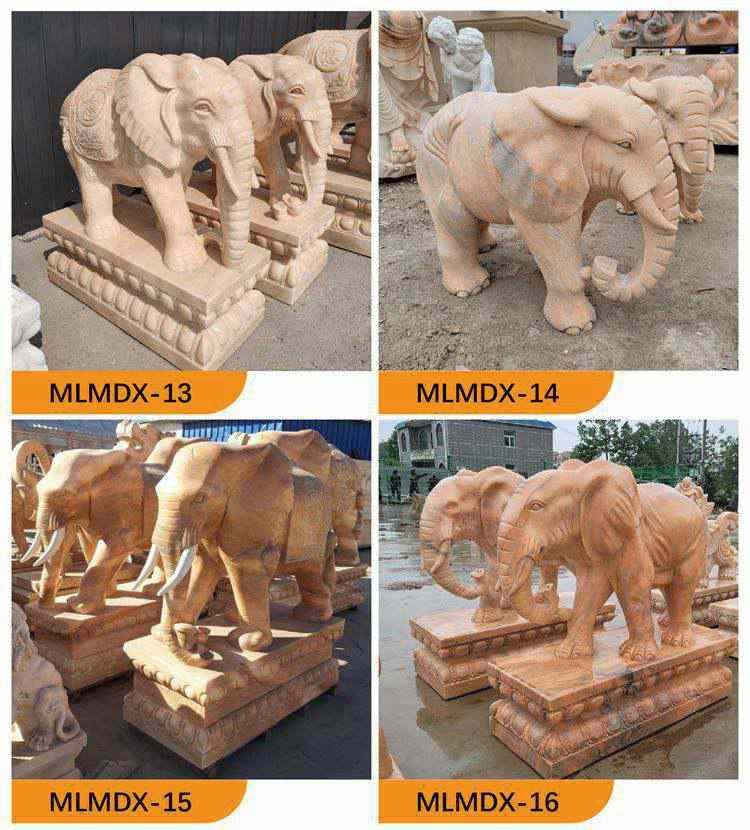 2.3.life size elephant statues mily sculpture