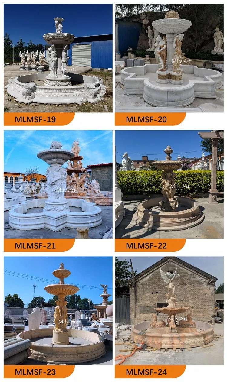2.3other designs of marble fountain design mily sculpture