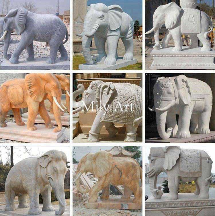 2.4.life size elephant statues mily sculpture
