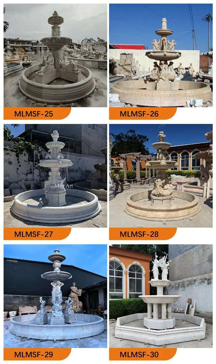 2.4other designs of marble fountain design mily sculpture