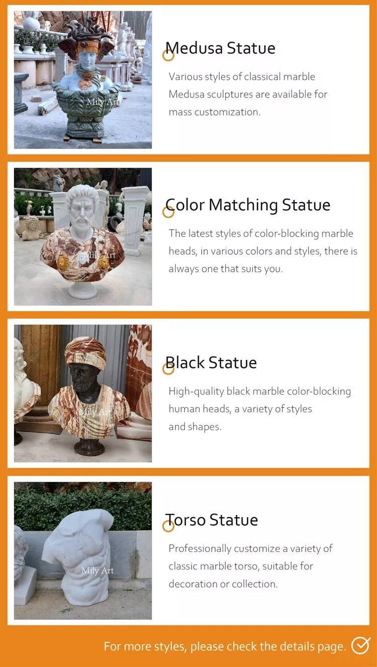 2.5.more types of marble bust sculpture mily sculpture