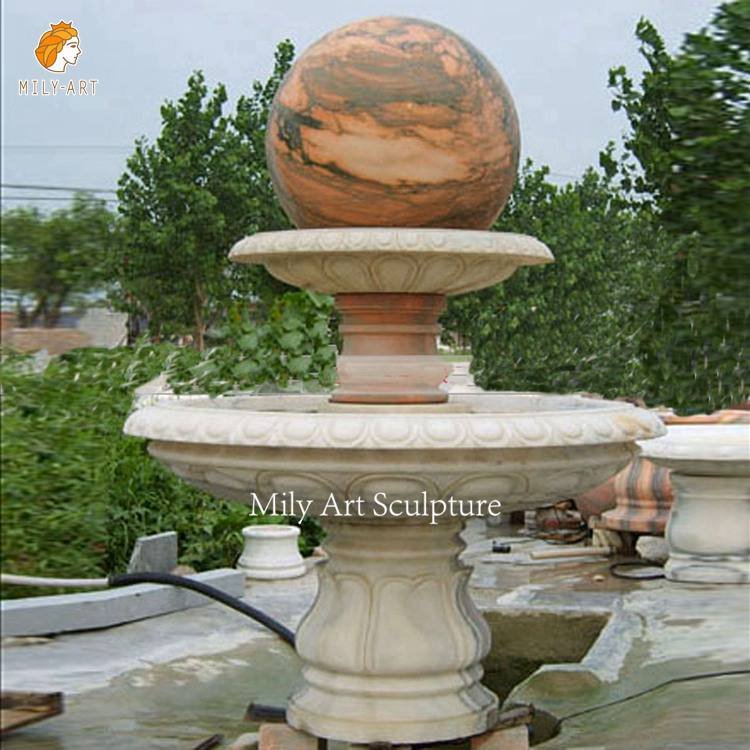 2.marble ball fountain for sale mily sculpture