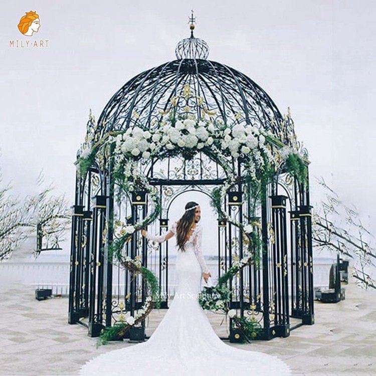 2.ornamental wrought iron gazebo for wedding mily sculpture