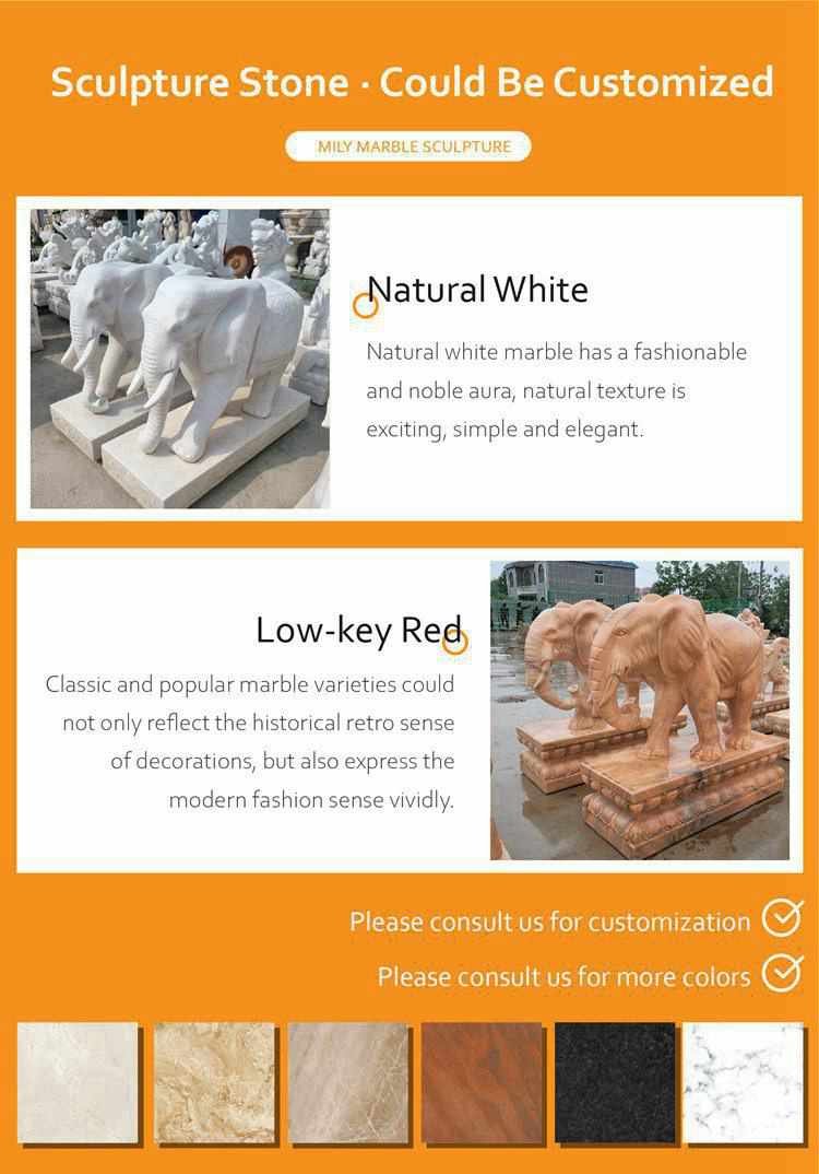 3.2.custom made elephant statue outdoor mily sculpture