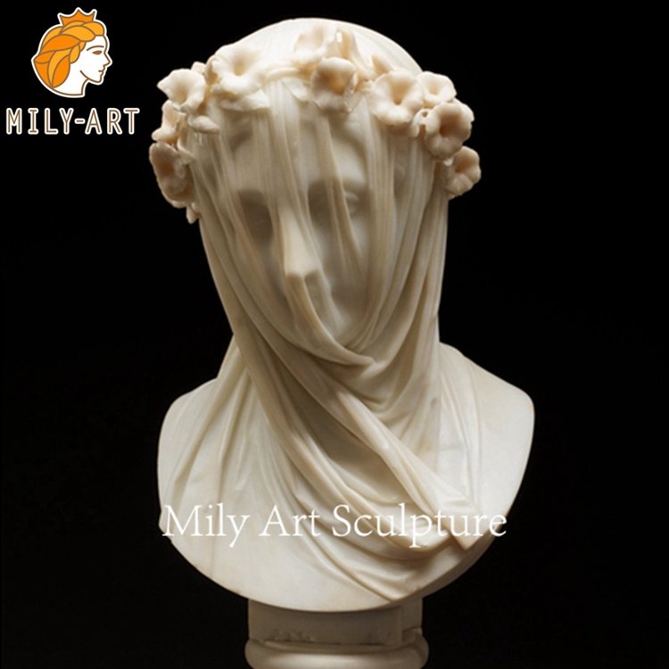 5.veiled lady bust sculpture mily sculpture