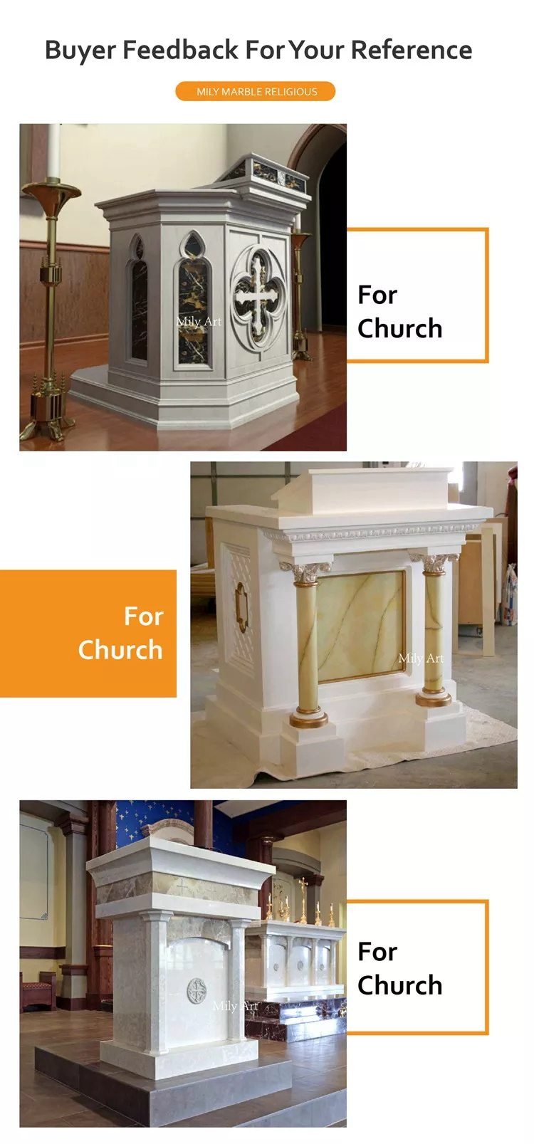 1.4.feedback of catholic church pulpit mily sculpture