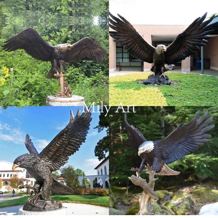 2.1.bronze eagle statue for sale mily sculpture