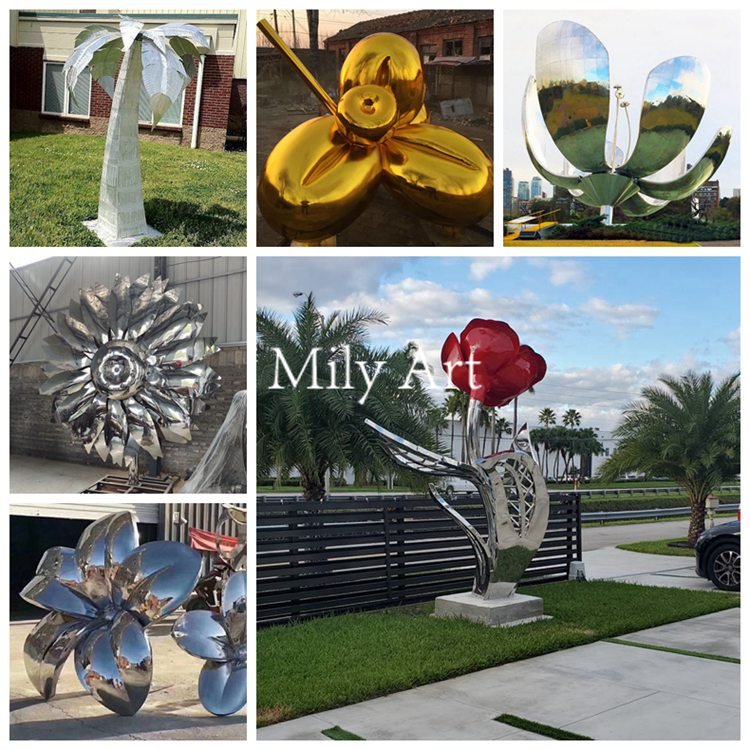 2.3.large metal flower sculpture mily sculpture