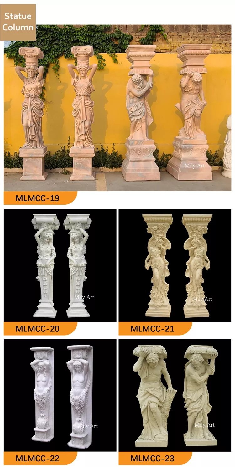 2.4.marble pillar design mily sculpture