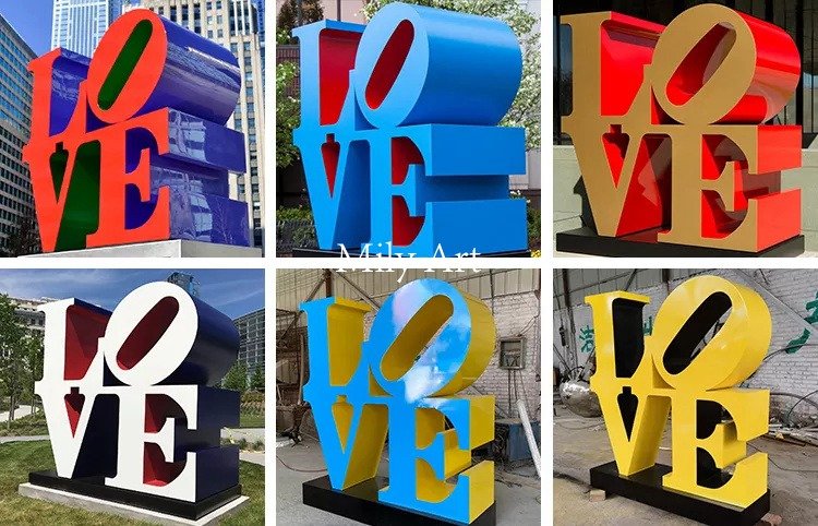 3.1.custom made letter sculpture art project mily sculpture