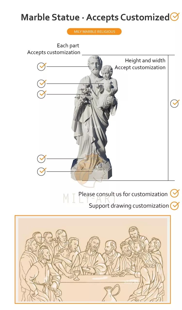 3.1.custom made marble religious statues mily art sculpture