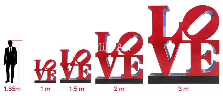 3.2.custom made letter sculpture art project mily sculpture
